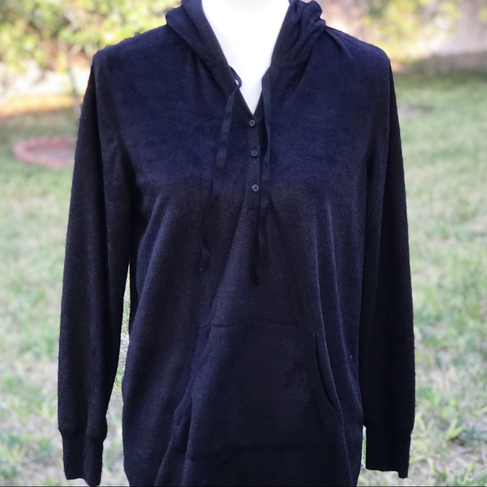 Chaps Black Hoodie